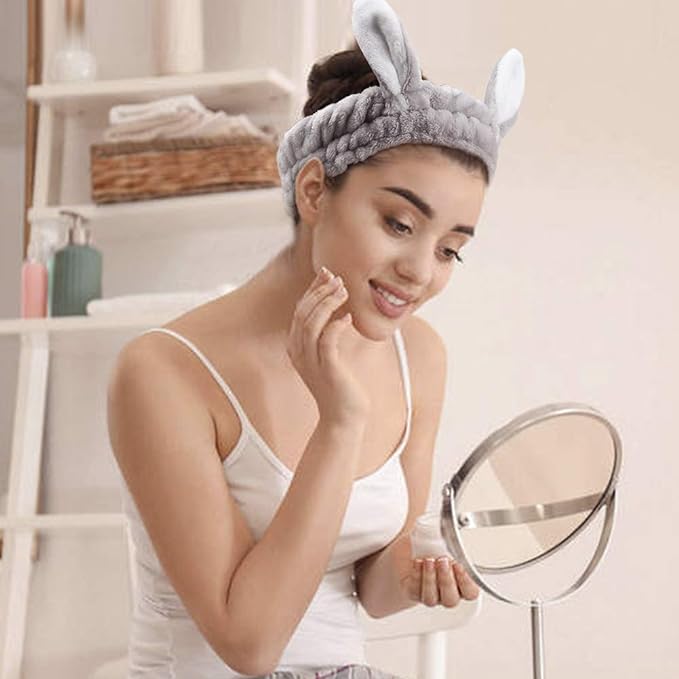 Fluffy Rabbit Makeup Headband (3 Pieces)
