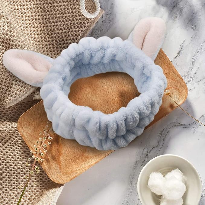 Fluffy Rabbit Makeup Headband (3 Pieces)